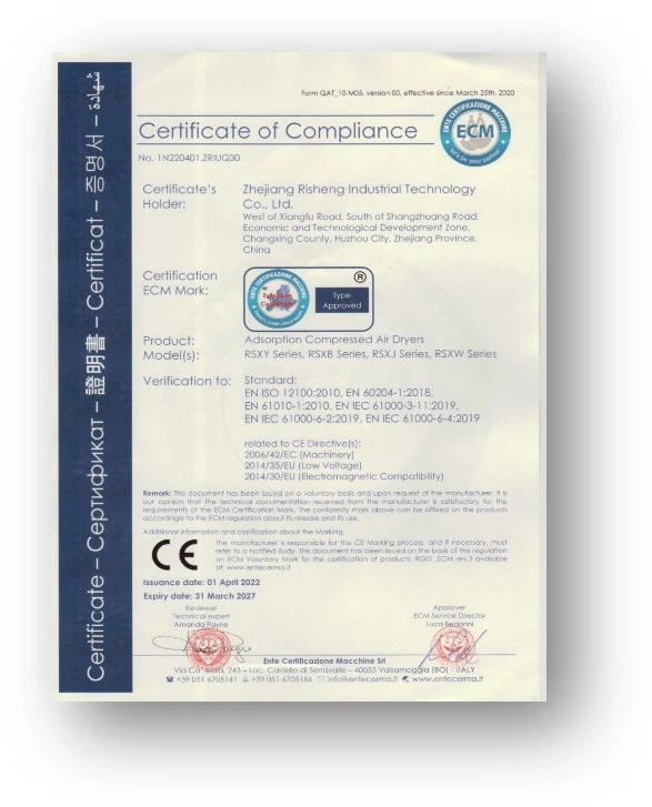 Our Products Have Passed Various Certifications Our Products Have Passed Various Certifications